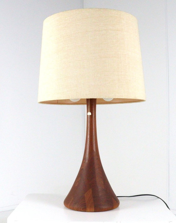 Image 1 of Lampada da tavolo grande Domus vintage in teak