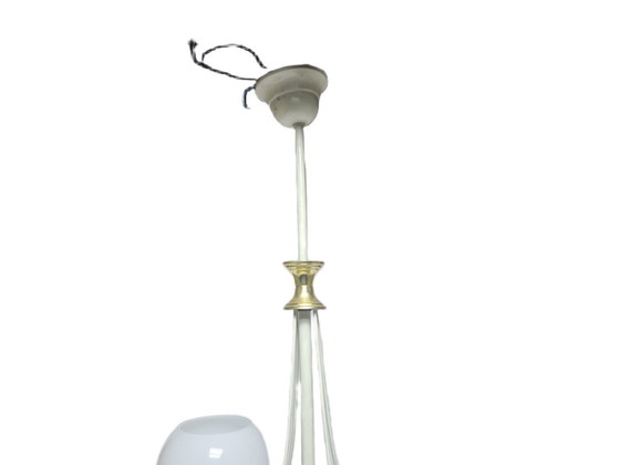 Lampadario Art Nouveau, Polonia, anni '70 – Glass, Metal (photo 9 of 9)