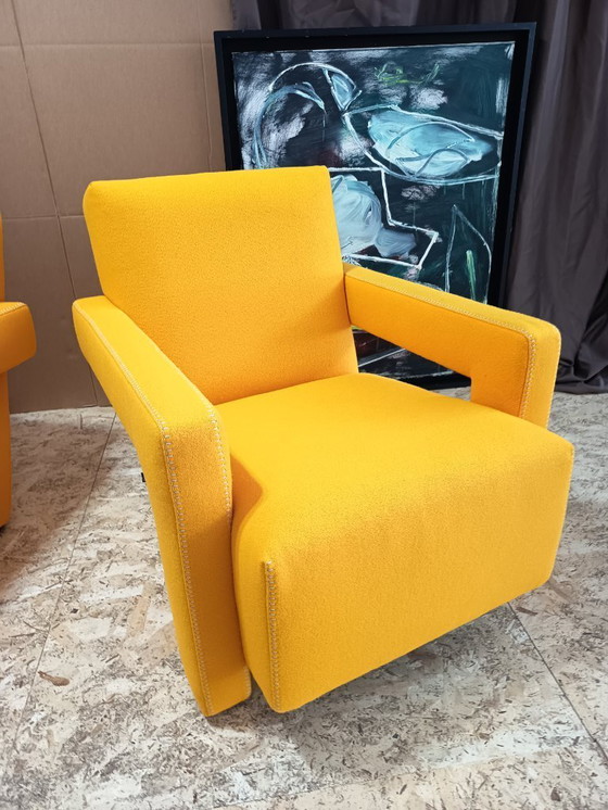 Image 1 of CASSINA 2x Poltrona 637 Utrecht 2024 (NUOVO, mai usato) in lana gialla KVDRAT € 6.600