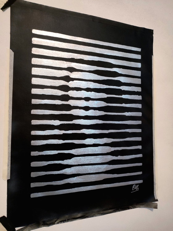 Image 1 of Walter Geraci - Gioconda Stripes (Silver)