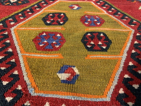 Image 1 of Antieke Turkse Sarkisla Kelim, Antiker Anatolië hier Sarkisla Kelim 372 x 140 cm
