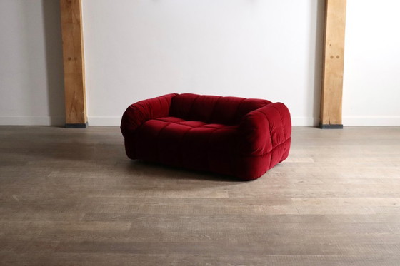 Image 1 of Cini Boeri for Arflex Strips Sofa in velvet, Italy 1968