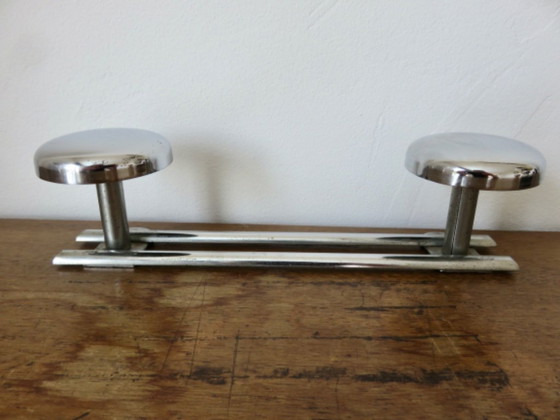 Image 1 of Perchero de pared, metal cromado, años 70