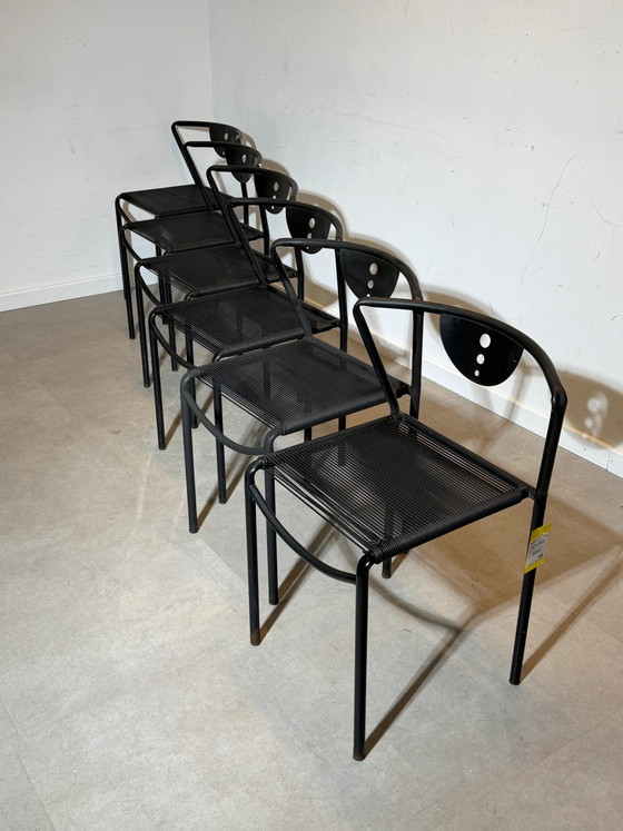 Giandomenico Belotti
Juego de seis sillas de comedor 'Spaghetti'
Italia, años 70 – Wood (photo 3 of 6)