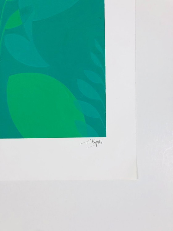 Image 1 of Ton Pape - Vintage Gouache - Nature / Plant Pattern