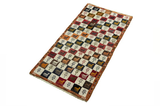 Image 1 of Tapis nomade noué à la main 155 x 76 cm
