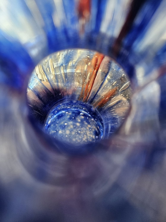 Image 1 of XL Vintage 'Flora' Art Glass Vase – František Koudelka (1970s) – Perfect condition!