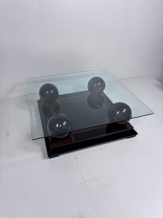 Image 1 of Vintage glass coffee table