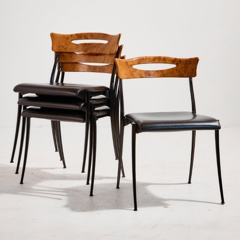 Chaise de salle à manger Coro MK11414 de Luigi Origlia pour
