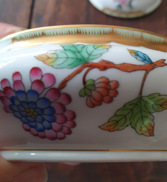 Miniterrina Herend Hungría – Reina Victoria (6017/VBO) – Herend 6017/VBO, Objetos decorativos, Porcelain (photo 10 of 16)