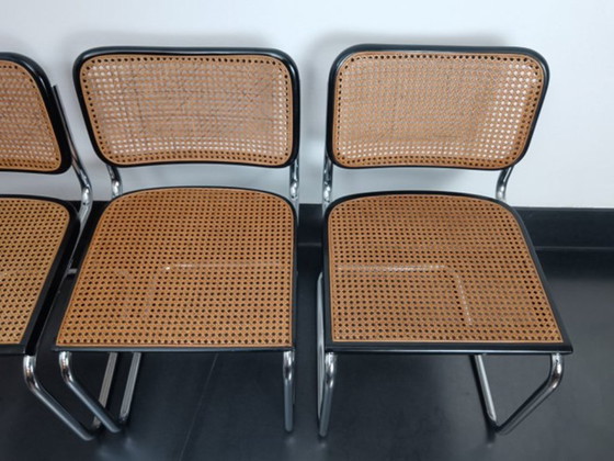 Image 1 of Set di quattro sedie B32 di Gavina della fine degli anni '60