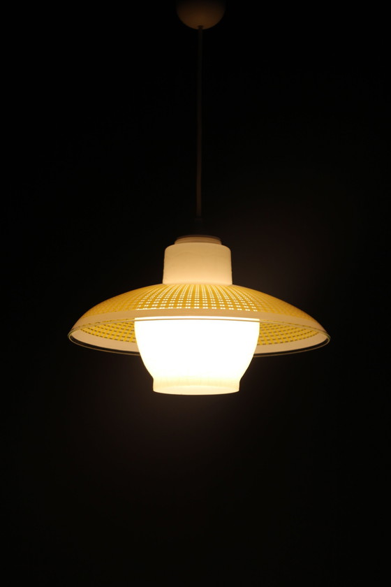 Image 1 of Lampada a sospensione in vetro anni '70, Cecoslovacchia