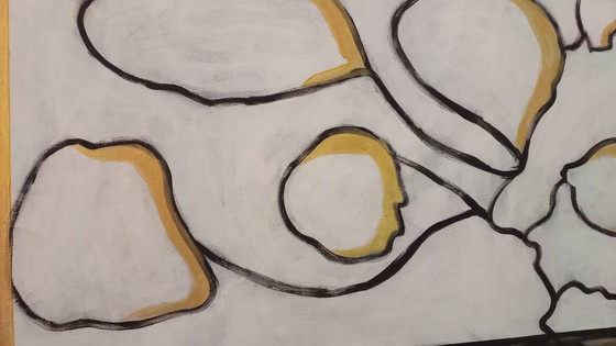 Image 1 of T. van Steenbergen "GOLD" 100 x 100 cm
