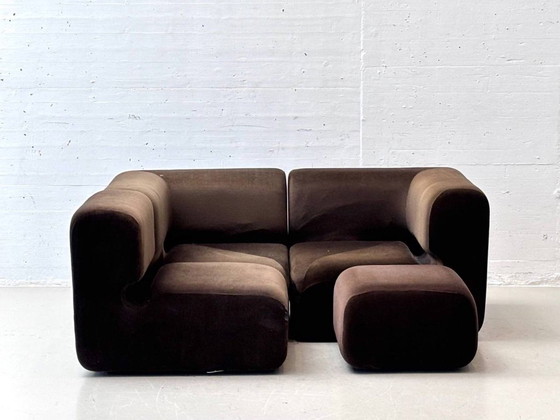 Gruppo di sedute modulari Blico Lounge, Svizzera 1975 – Divani modulari, Textile (photo 3 of 16)