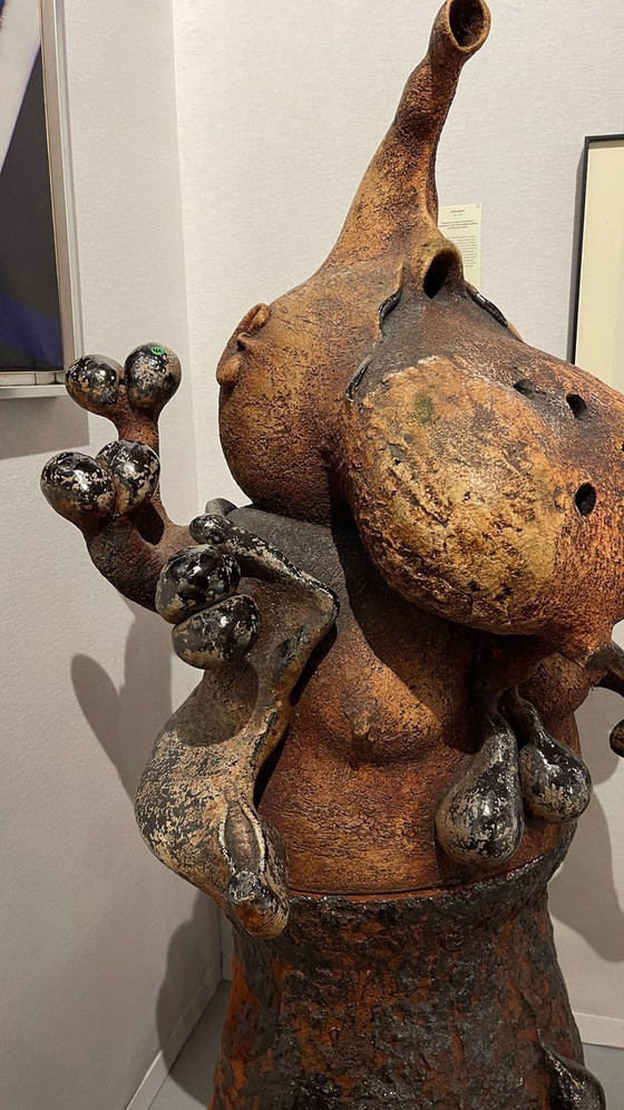 Yves Rhaye, Sculptures anthropomorphes en céramique émaillée, années 1970, Céramique émaillée – Ceramic (photo 8 of 19)