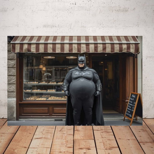Foto stampata su plexiglass / Edizione limitata / Street art / Batman / Decorazione originale