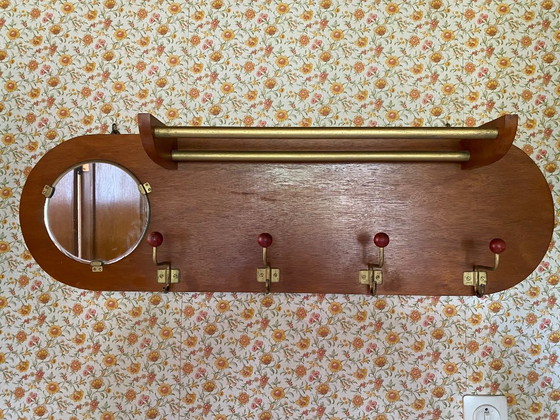 Portemanteau Vintage – Portemanteaux, Wood, Metal (photo 4 of 5)