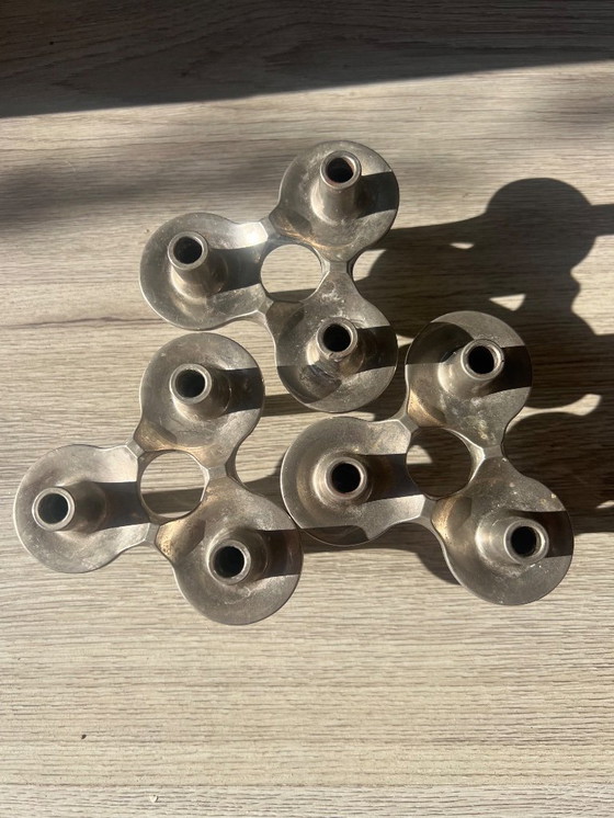 Image 1 of Vintage kaarsenhouder modulair Nagel Stoffi