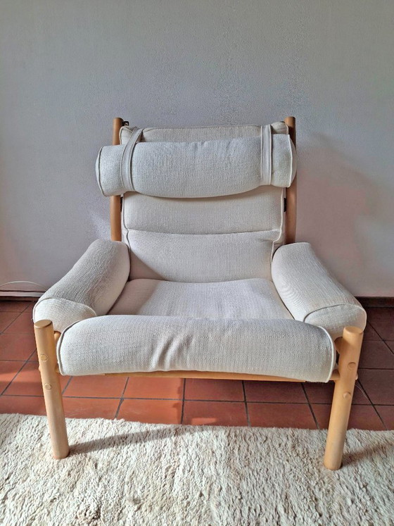 Image 1 of Set van 2 vintage Inca Safari lounge stoelen – Arne Norell