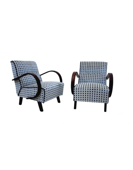 Paire de fauteuils Art déco des années 1930. Fauteuils conçus par J. Halabala.