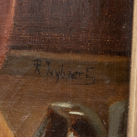 Image 1 of Théophile Lybaert 'The Dice Players' 19th century