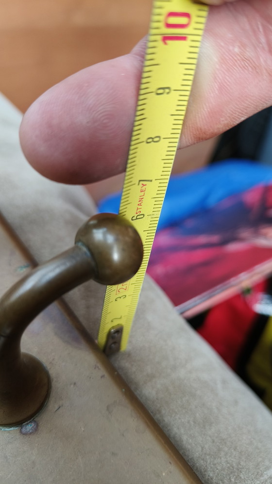 Image 1 of Industriële Zwaar Koperen Vintage Kapstok