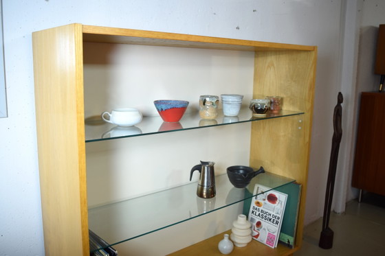 Image 1 of Dressoir met open planken uit de jaren 1950, vintage vitrinekast met displayplanken.