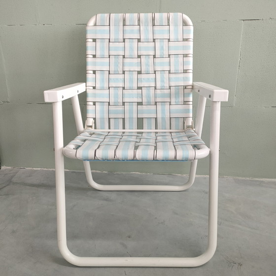 Image 1 of Chaises de plage américaines vintage style années 60