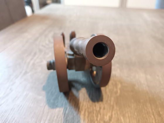 Image 1 of Messingkanone, handgefertigt auf einer Drehbank aus den 1980er Jahren