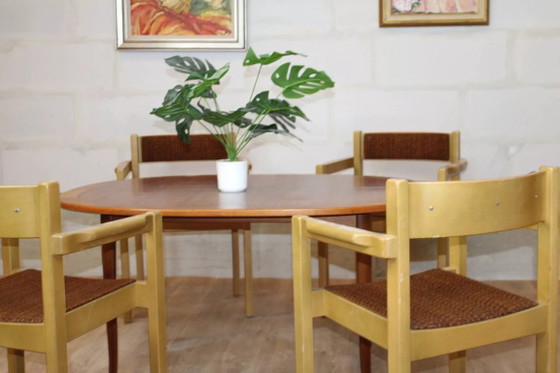 Image 1 of Vintage Scandinavian Solid Wood Chair - Balzar Beskow - Sweden, 1960s