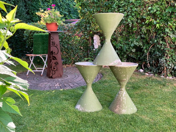 3 x Diabolo planters by Willy Guhl for Eternit – Plant pot, Other (photo 4 of 15)