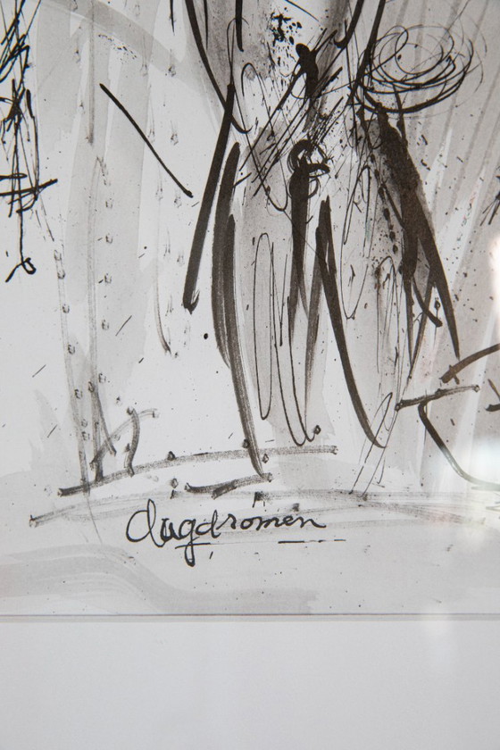 Image 1 of Originele tekening / gemengde techniek op papier