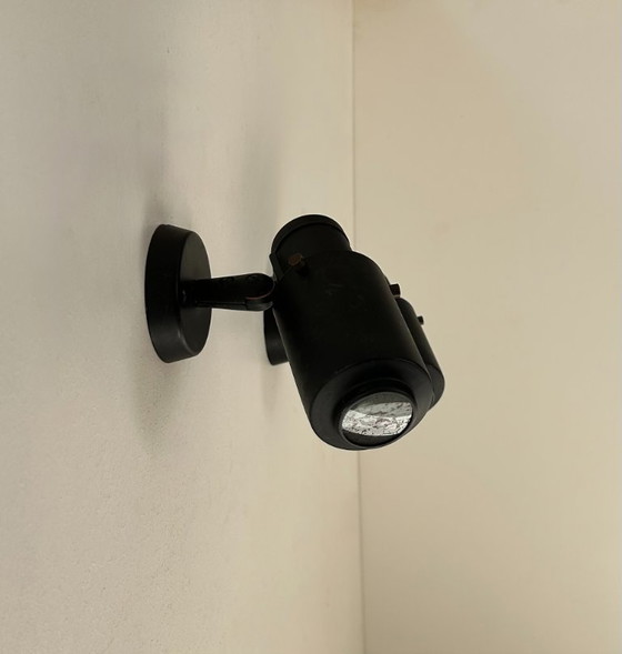 Image 1 of Coppia di applique Zodiac vintage di Jacques Biny, nero opaco, Francia 1960