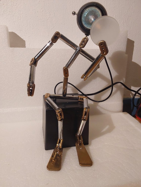 Image 1 of OSQAR hombre y máquina lámpara futurista Robot Ygnacio Baranga edición limitada 