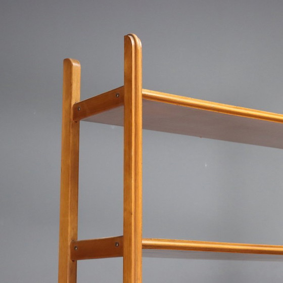 Image 1 of Bibliothèque des années 1960 avec abattant