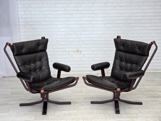 Image 1 of 1970s, Norwegian design by Sigurd Ressel, lounge chair model "Falcon".