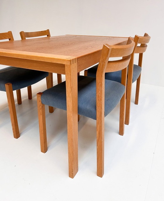 Image 1 of Set van 4 Niels Otto Moller stoelen Model 84, 1960's