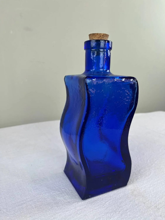 Kobaltblaue Flasche – Gläser & Karaffe, Crystal, Glass (photo 3 of 7)