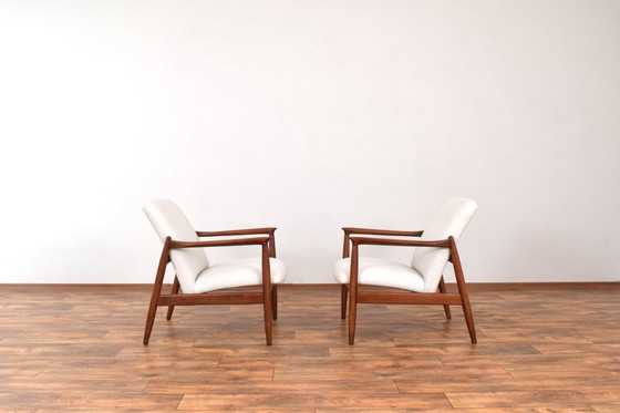 Image 1 of Chaises longues polonaises du Mid Century par Edmund Homa, 1960, ensemble de 2