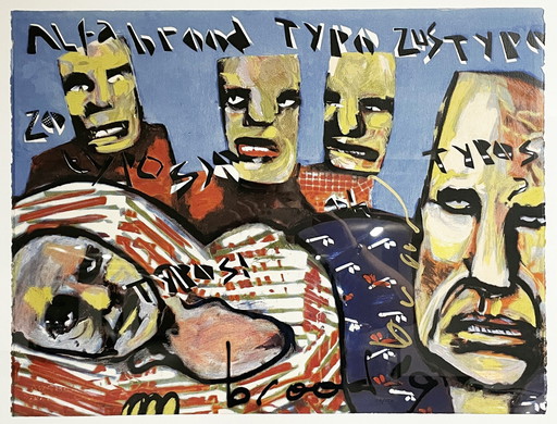 Herman Brood Lithograph - 'Alfabrood Typo Zus Typo Zo'
