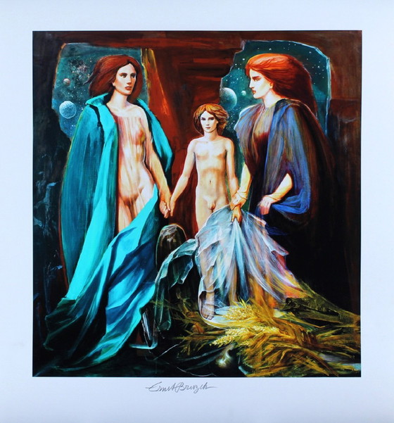 Image 1 of "Demeter" Signed and Limited Lithograph by Ernst Bruzek