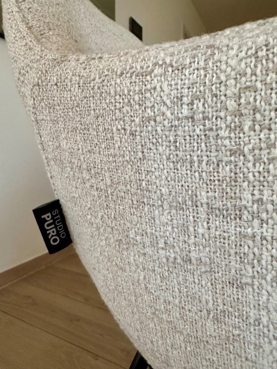 Een set van 4 stijlvolle eetkamerstoelen van Studio Puro – Metal, Textile (photo 4 of 8)