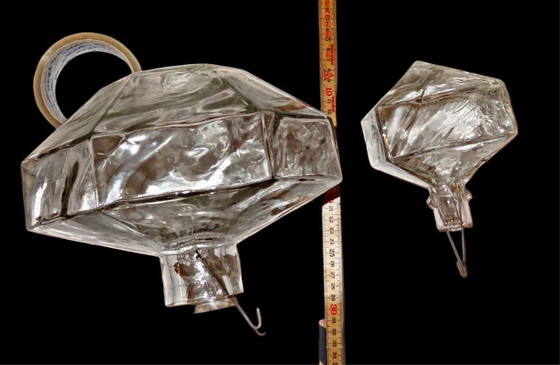 Image 1 of 1 van de 3 Enorme Murano plafondlamp toegeschreven aan Gio Ponti jaren 60