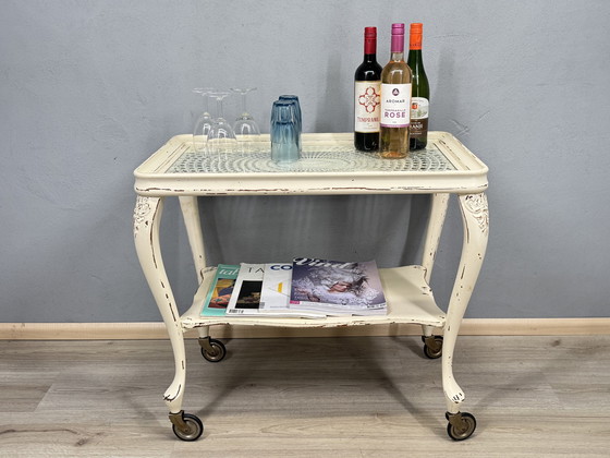 Image 1 of Chippendale serving trolley with webbing top