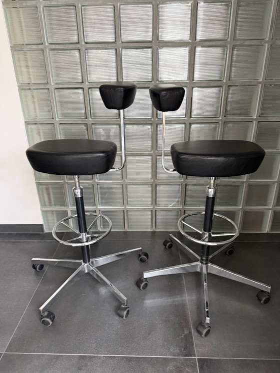 Vitra Perch Chair von George Nelson – Konferenzstuhl, Leather, Metal (photo 4 of 13)