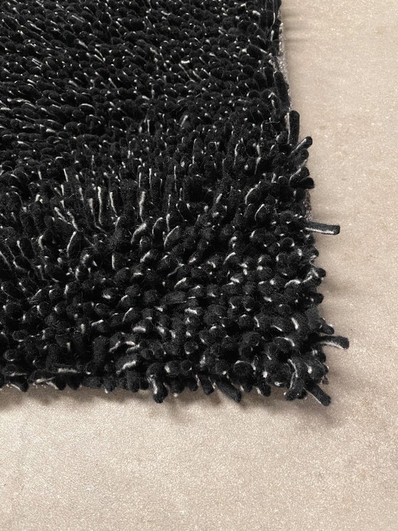 Image 1 of Brink en Campman Pinstripe Dots black rug 200x300