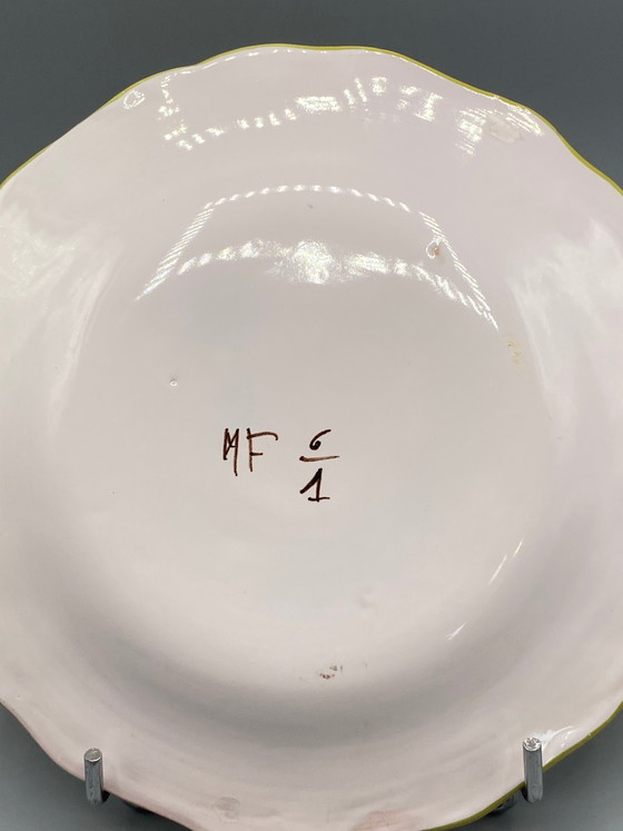 Piatto in maiolica Martres-Tolosane – Matet France – Uccello policromo – Oggetti decorativi (photo 3 of 4)