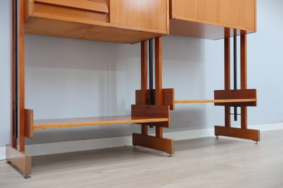 Image 1 of Mid-Century Italian teak bookcase / room divider AV Arredamenti 1960s