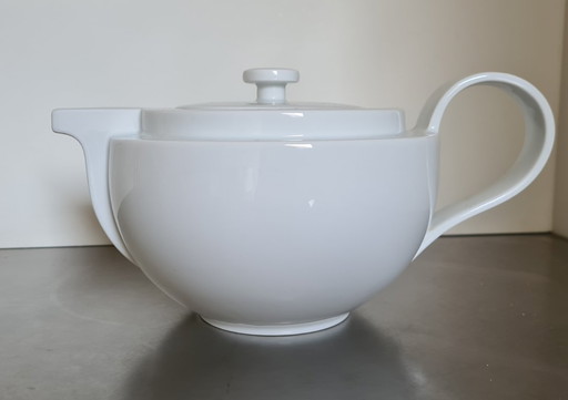 Théière Arzberg Cult en porcelaine blanche. Design Dieter Sieger.