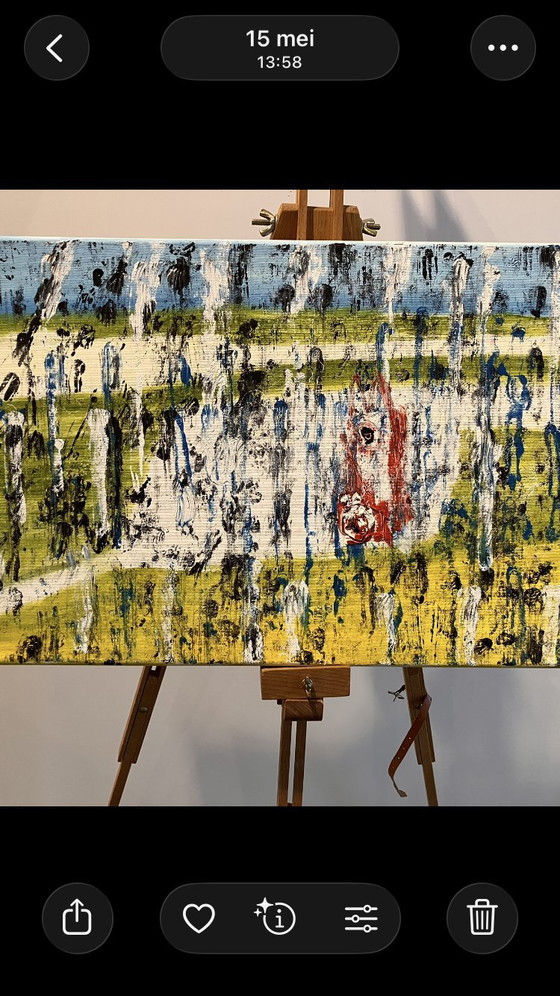 Image 1 of Modernes Gemälde von Pieter Boxman aus dem Jahr 2013: Die Herde still – Ein Zeh 4